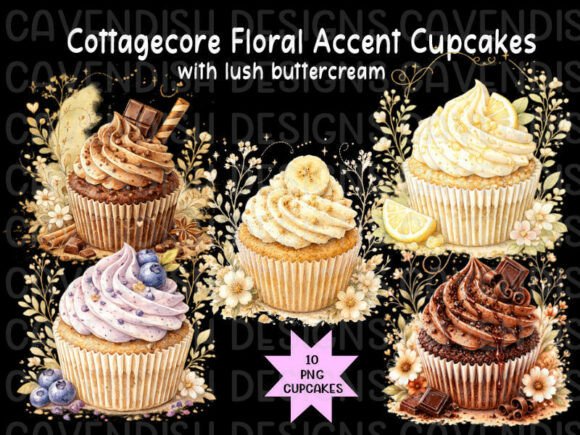 Download 10 Delicious Digital Png Cupcakes - Delicious Collection
