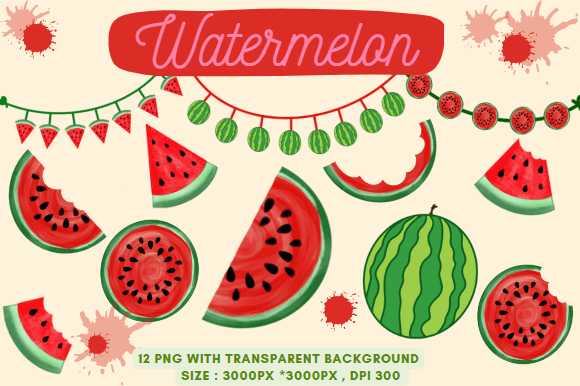 Download Watermelon Delicious PNG 3000*3000 - Delicious Collection