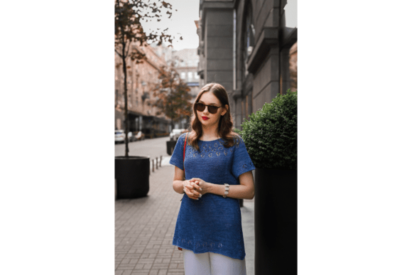 Download Elegant Lace Knit Top - Top Collection