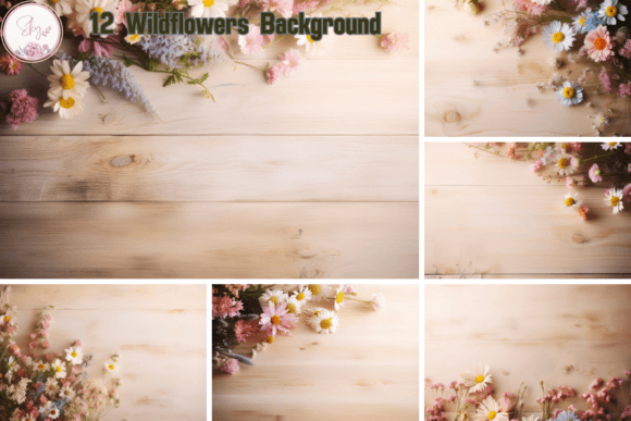 Download Wood Table Top with Wildflower Backgroud - Top Collection