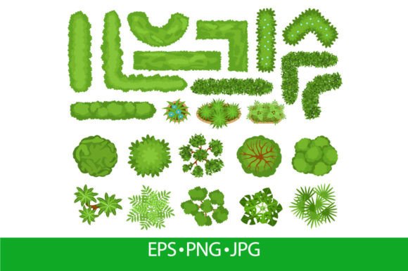 Download Top View Trees, Plants, Garden Bushes - Top Collection