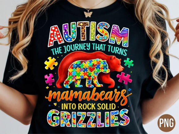 Download Autism Mama Bear Puzzle Grizzly PNG - Mama bear Collection